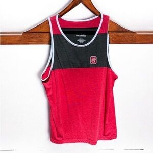 🐺Men's North Carolina / NC State Red & Gray Wolfpack Gear Tank Top Size XL EUC